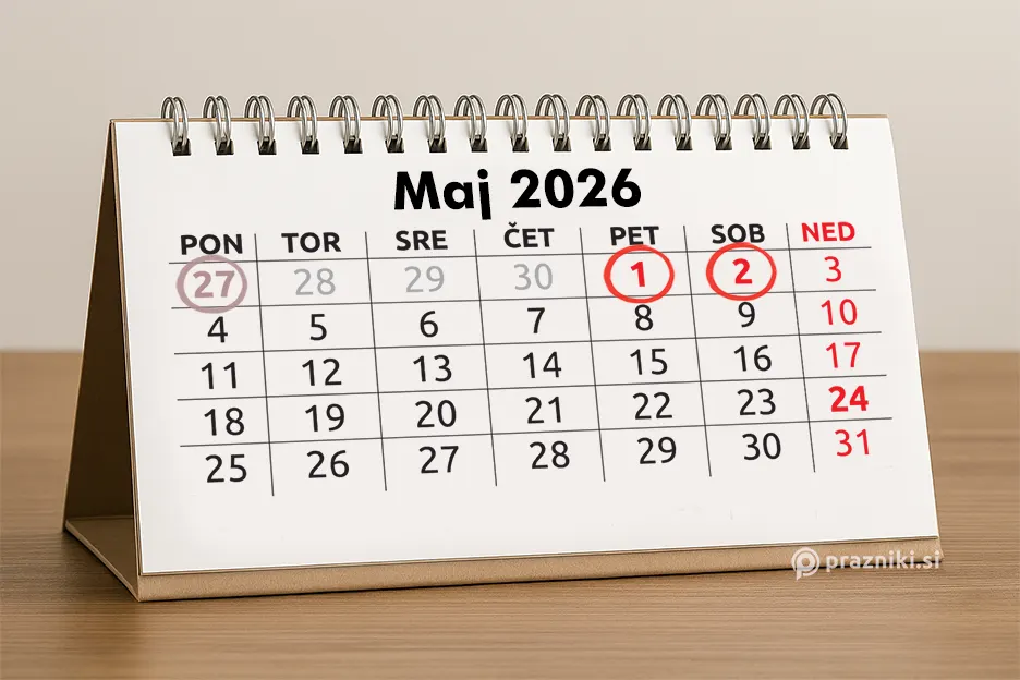 Praznik dela prvi maj koledar